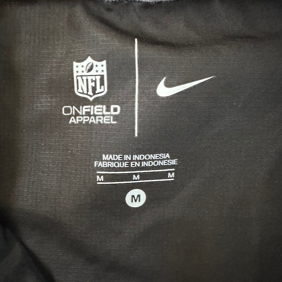 Nike NFL On Field Carolina Panthers Sideline Coach Short Sleeve Half-Zip Medium - Picture 4 of 5